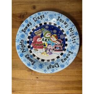 Brother Sister Design Studio A Cozy Little Christmas Plate